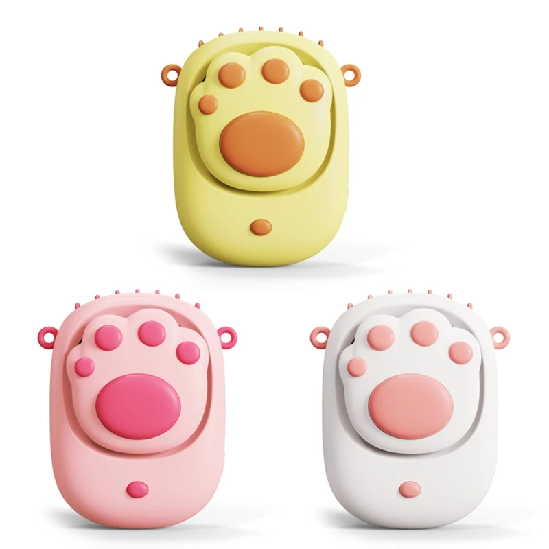 

Cute Cat Paw Shape Hanging Neck Fan Portable Handheld USB Charging Small Air Cooler Multipurpose Creative Summer Cooling