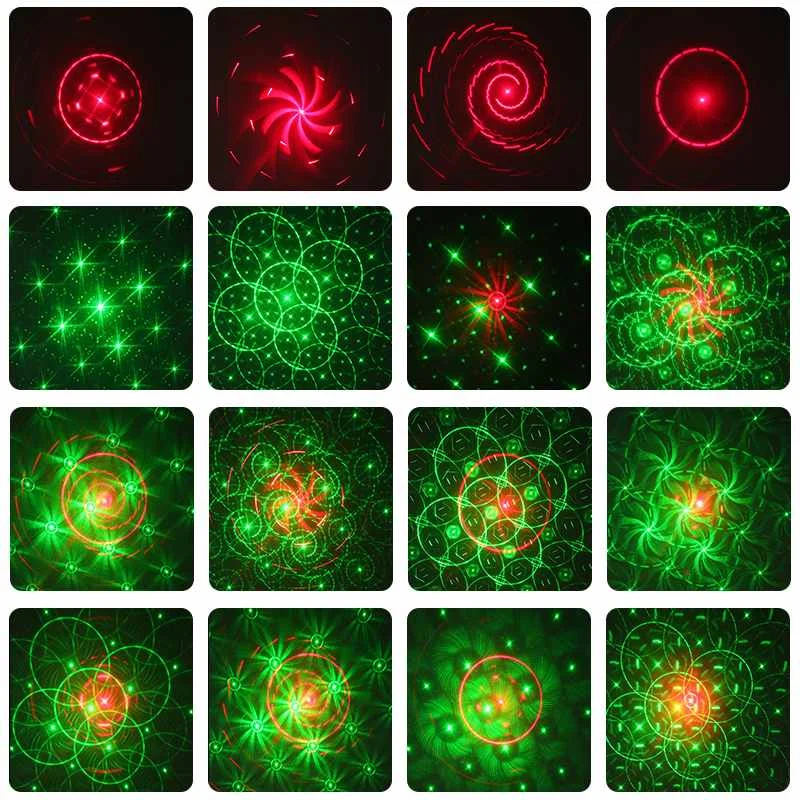 

USB Chargeable RGB Stage Lights Voice Control Music Led Disco Light Party Show bluetooth Laser Projector Lights Effect Lamp