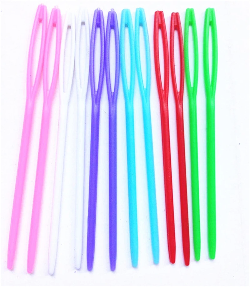 50 шт. пластиковые спицы для вязания инструмент шитья игла рукоделия 7 см разные