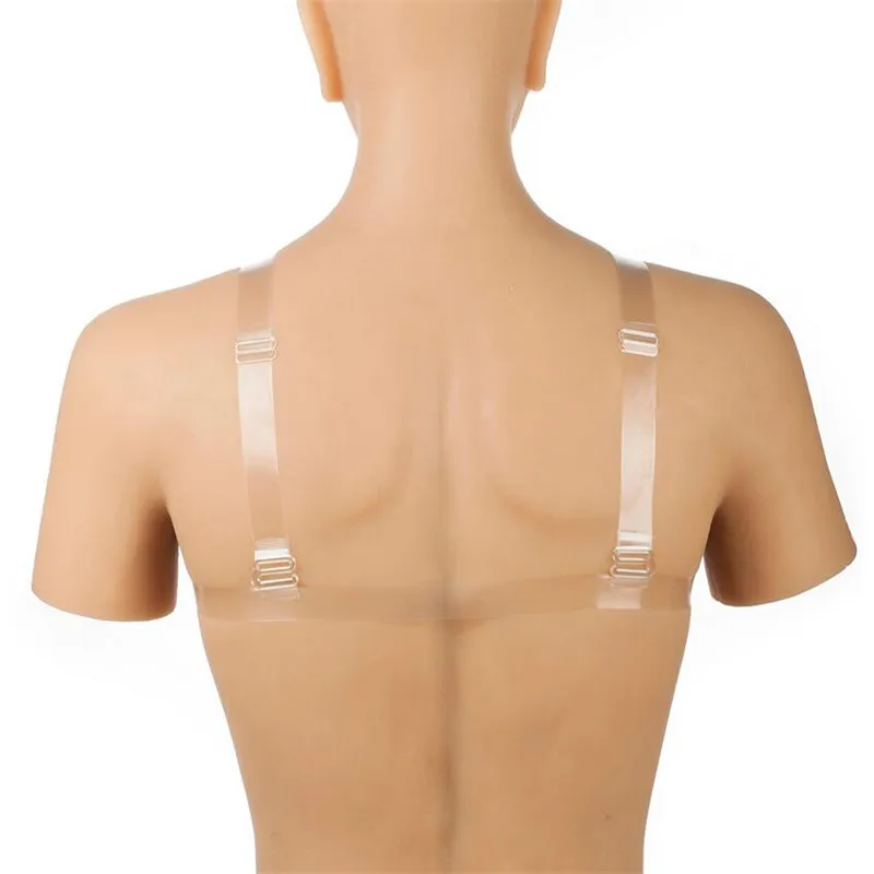2020 Hot Sale 1200g Silicone Breast Forms With Shoulder Straps For Crossdresser Cosplay Transgender Mastectomy Boobs Enhancer