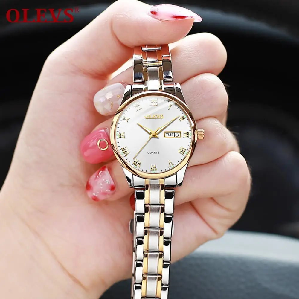 

Luxury Watch Women Stainless Steel Wristwatches For Ladies Quartz Waterproof Casual Fashion Female Clocks Date Relogio Feminino