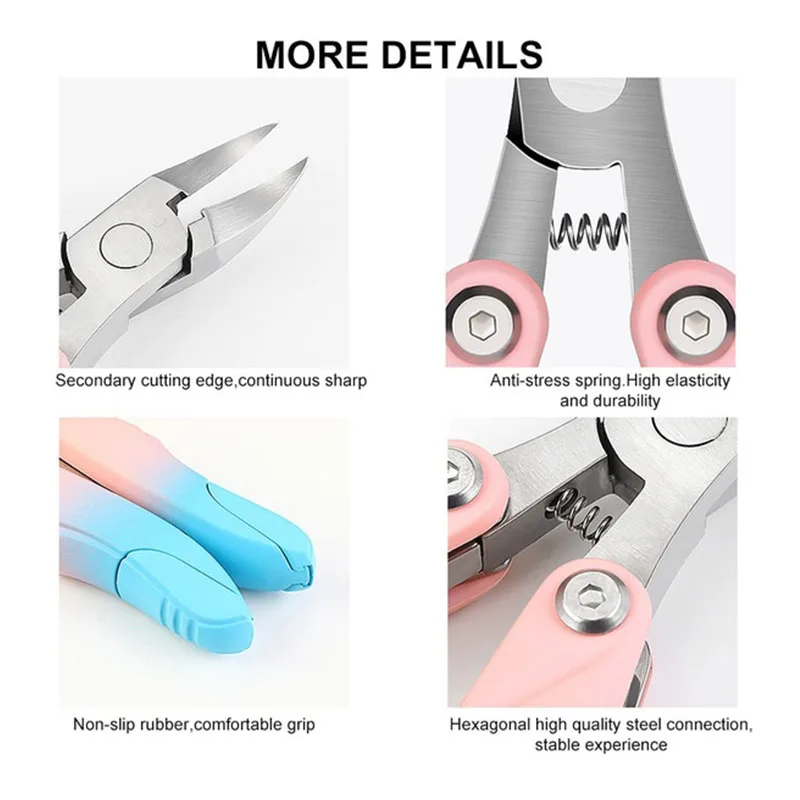 

3 in 1 Professional Nail Clippers/Nippers for Thick and Ingrown Toenails Premium Grade Stainless Steel