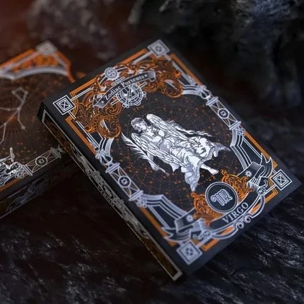 2021 Newest Astrological zodiac constellation playing cards imported collection flower cut creative Zodiac Portents High Quality | Спорт и