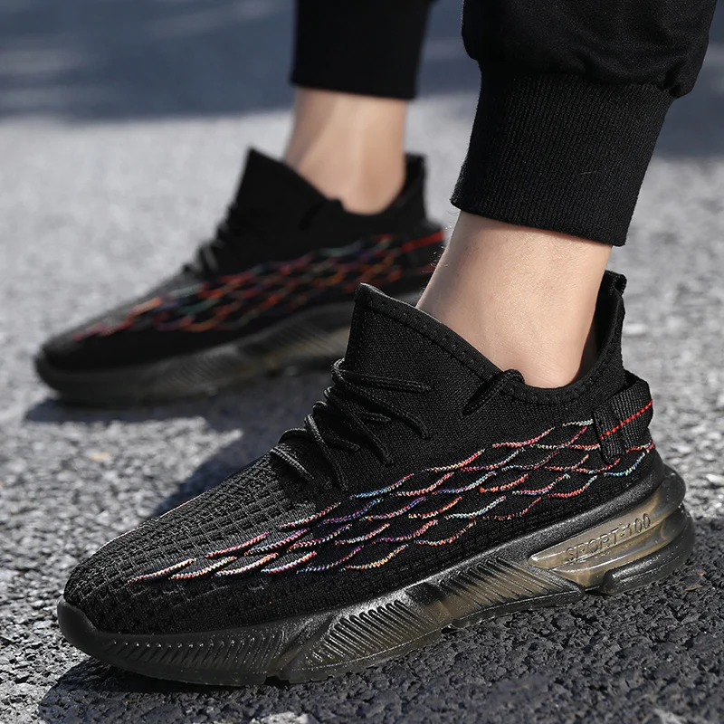 

Spring Men Sneakers Walking Outdoor Jogging Sport Shoes Mesh Breathable Tourism Casual Training Athletic Running Tennis Shoes