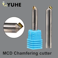 mcd chamfering cutter tool used in cnc milling machine for jewelry mirror effect processing jewelry tools