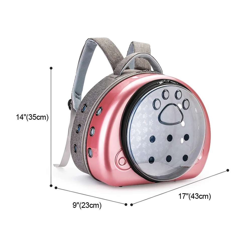 

Double Shoulder Cat Carrier Backpack Breathable Portable Pet Carrier Bag Outdoor Travel Puppy Cat Bag Space Capsule
