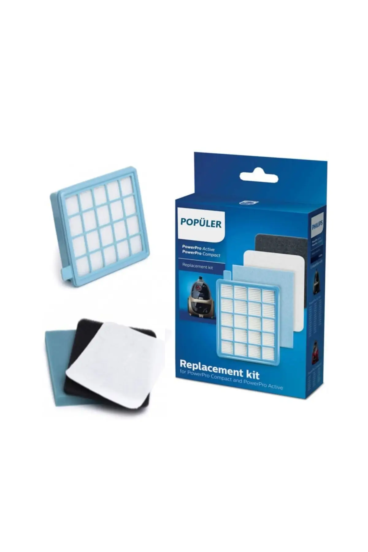 

MHK Parts Powerpro Active Fc 8640 Hepa Filter Set