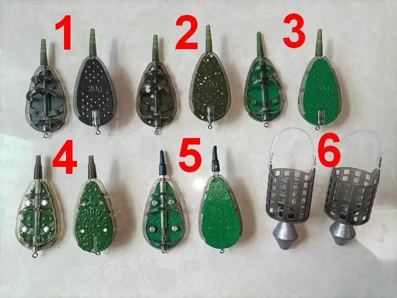 

1 шт., металлическая кормушка для рыболовных снастей, 20-100 г