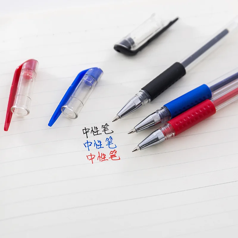 

Gel Pen Refill Set Black Blue Red Ink Ballpoint Pen Bullet Tip 0.5mm School Office Writing Supplies Stationery Gift for Children
