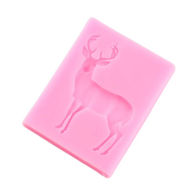 Силиконовая Форма Sugarcraft в виде оленя формы для помадки инструменты украшения