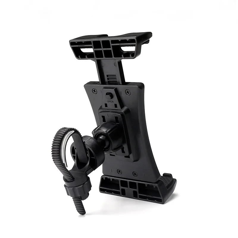 360 rotation ring tube tablet phone holder for 5 13 inch adjustable bicycle handlebar phone stand for ipad air pro 12 9 mount free global shipping