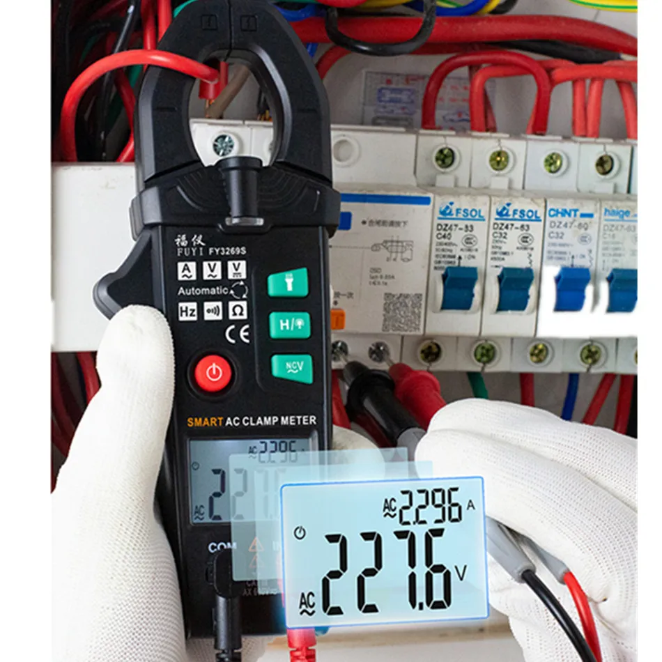 Умный Цифровой мультиметр FY3269S высокоточный амперметр с защитой от перегорания