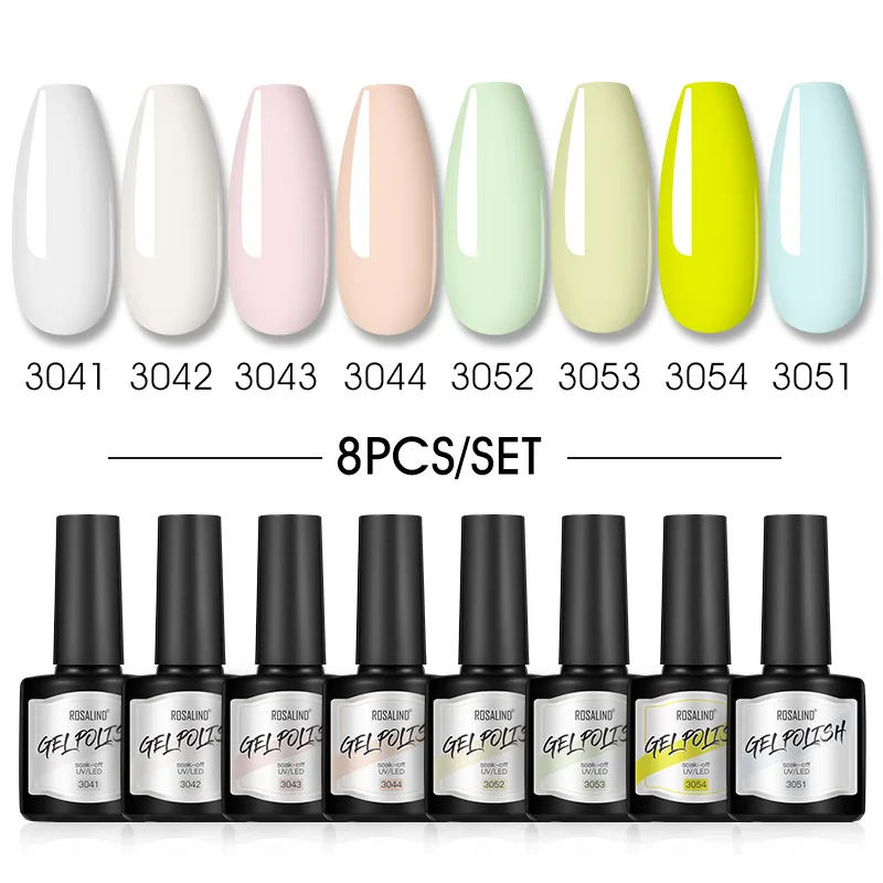 

Rosalind Mixed Varnish Gel Semi-permanent Nail Polish Suit Variety Of Popular Enamel Colors Available Need Lamp Base And Top