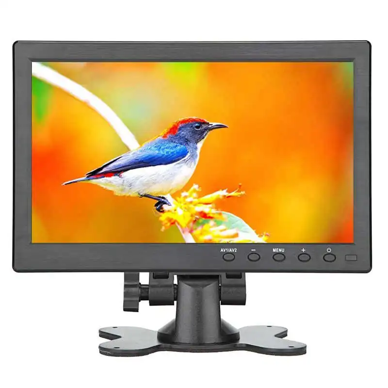 

10.1 Inch Small Portable Laptop Computer Monitor With Hdmi Vga Port; Raspberry Pi Display Screen Monitor,Hd 1024X600 - Build Wit