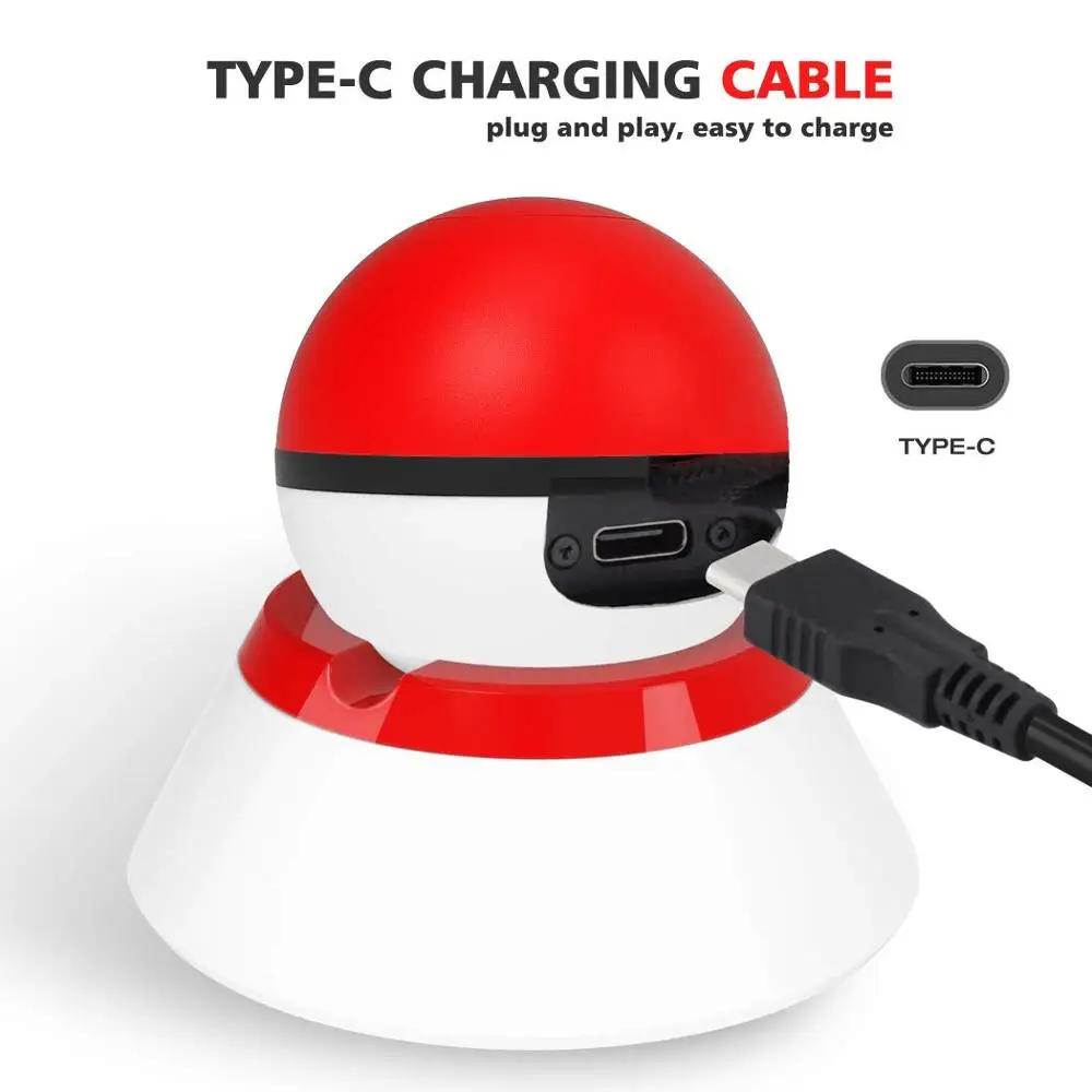 2 Портативный чехол для переноски для контроллера nintendo Poke ball Plus Switch, аксессуар для игры Pokémon LetsGo Pikachu Eevee - Цвет: 2