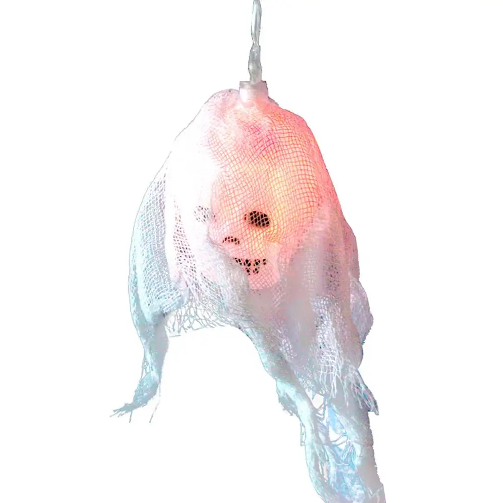 

20LED Scary Skull Shaped String Lights LED Garland Halloween Decorative Light Creative Party Hanging Decorations Supplies Prop