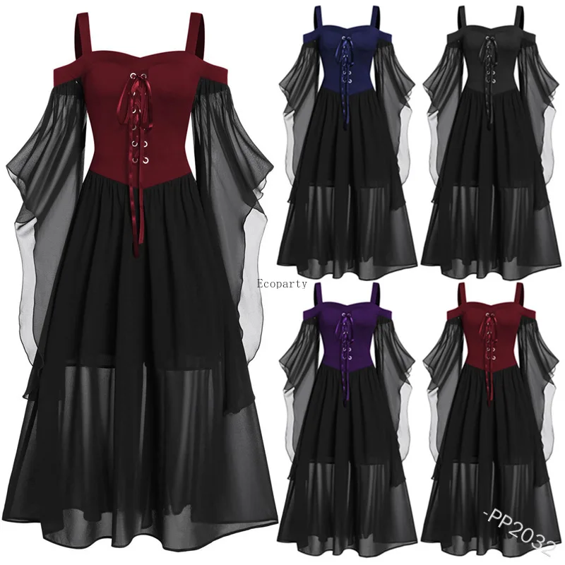 Женский Готический Ретро Косплей сказочный костюм для взрослых средневековый