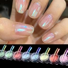 0,2 гбанка льда через Auraro порошок зеркало с русалкой эффект супер ногтей ню хром блеск пигмент 12 цветов лед Аврора порошок # * FB0