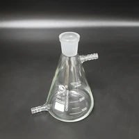 filtering flask with tick mark 300ml 2429triangle flask with upper and bottom side tubefilter erlenmeyer bottle
