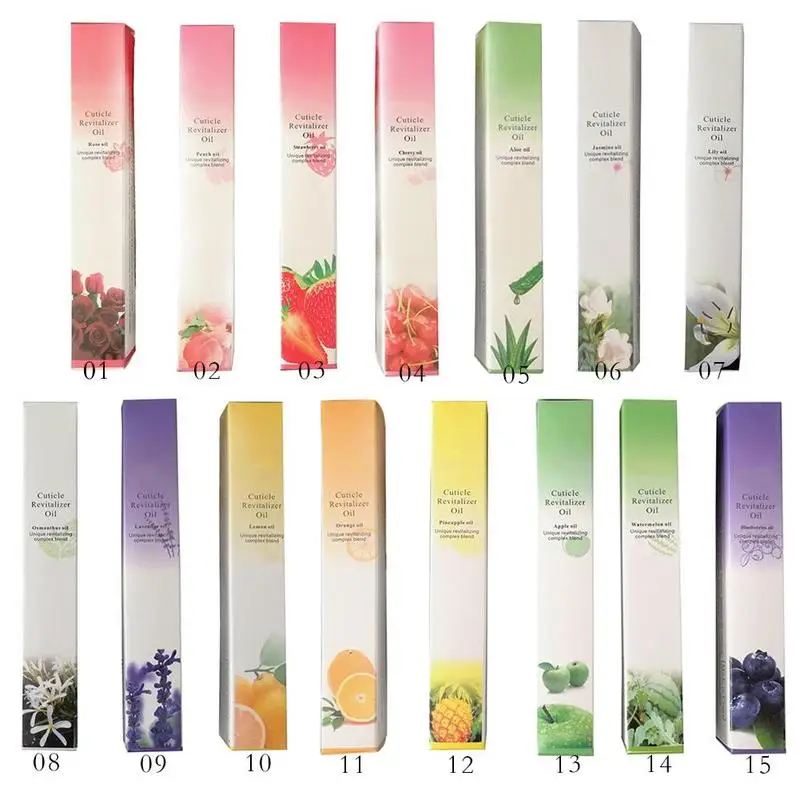 Питательное масло для ногтей с 15 запахами средство лечения фруктов