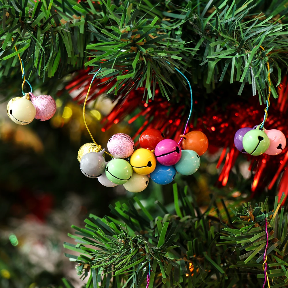 10 шт./упак. железные металлические бусины колокольчики Колокольчик для елки