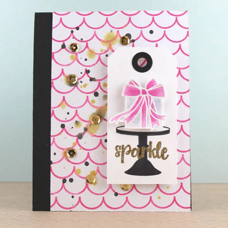 Прямоугольная рамка сделай сам с декоративными бирками высечки для изготовления