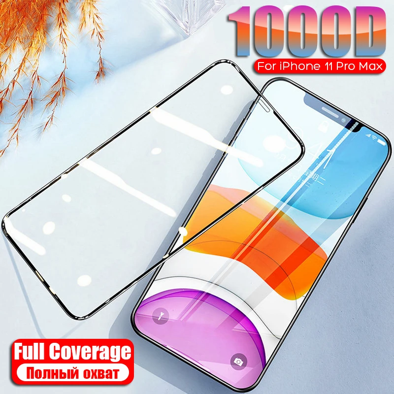 Защитное стекло для iphone закаленное 11 pro max 6 6s 7 8 plus|Бамперы| |