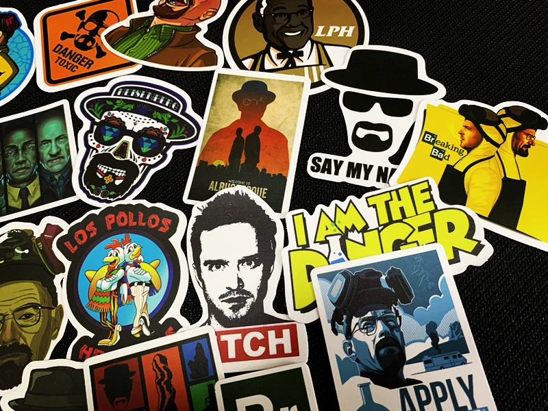 Наклейки во все тяжкие для ноутбука чемодана велосипеда скейтборда 50