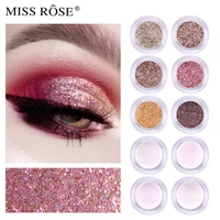 miss rose mermaid eye shadow pink eye bling pigment glitter portable eye gloss high gloss paste face gloss liquid powder