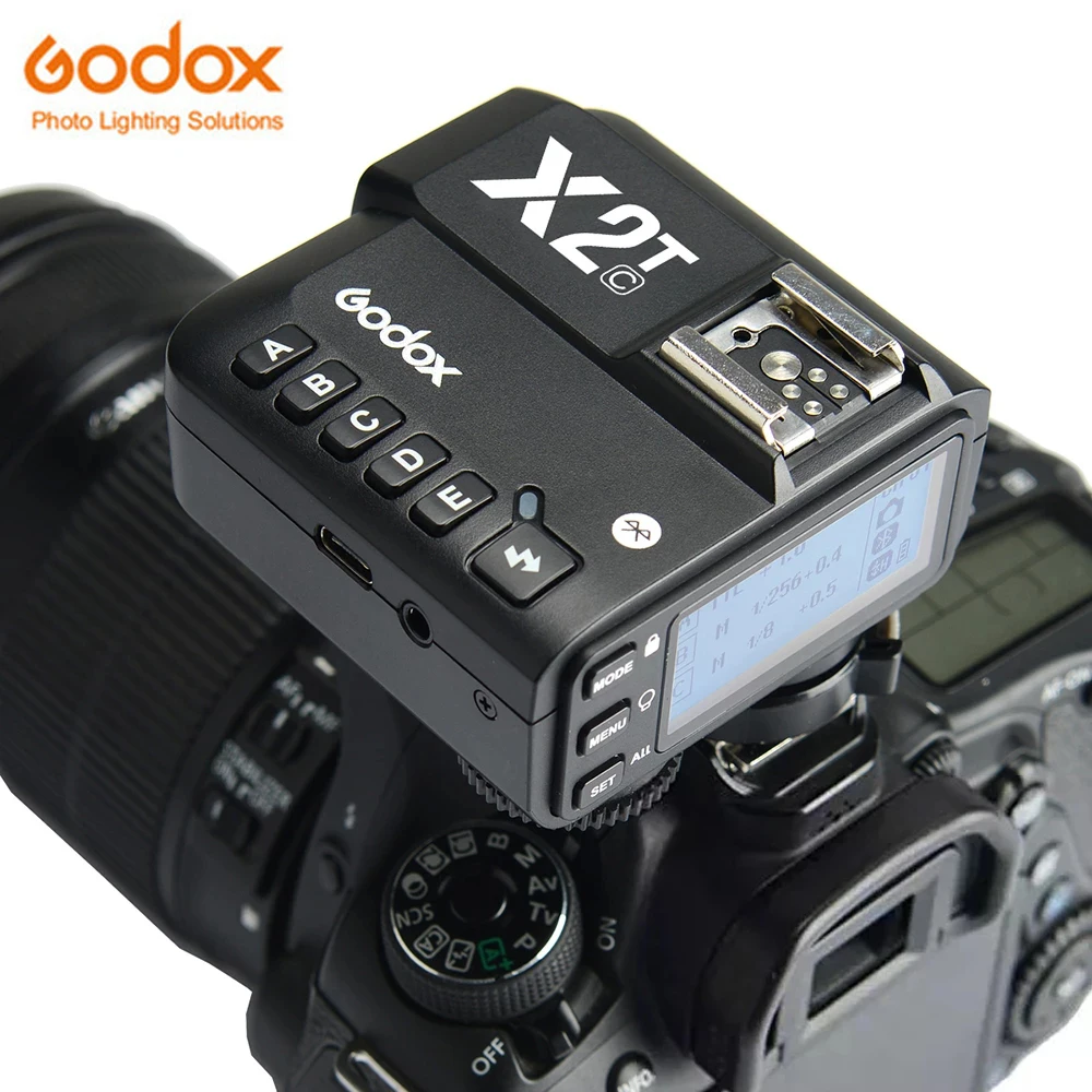 

Godox X2T-C X2T-N X2T-S X2T-F X2T-O X2T-P TTL Wireless Flash Trigger for Canon Nikon Sony Camera Bluetooth Connection HSS