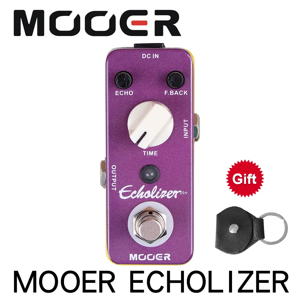 MOOER MDL3 Echolizer Delay Guitar Effect Pedal True Bypass Full Metal Shell 25ms-600ms delay time