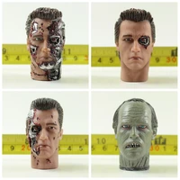 in stock 16 scale zombie damaged face male head sculpture for 12 action figure body accessories