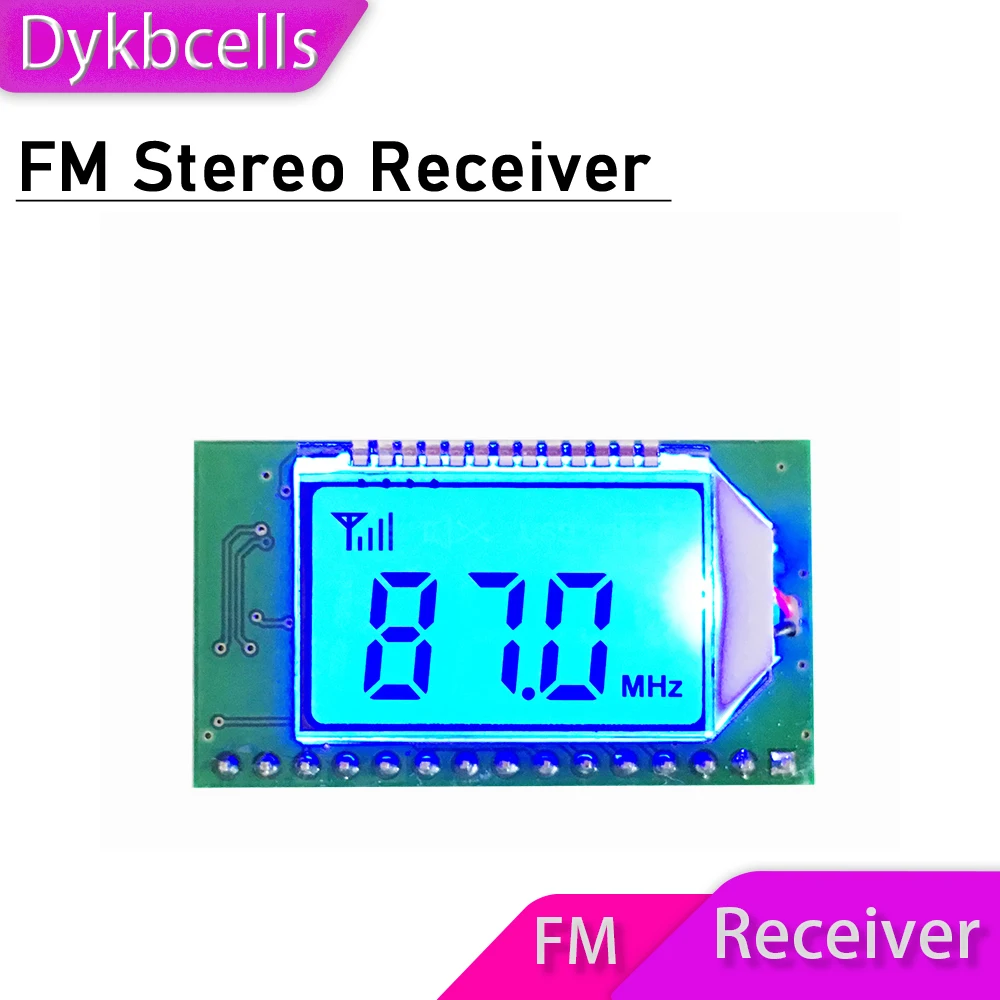 Dykbcells DSP PLL FM стерео приемник модуль 87-108 МГц частота ЖК-дисплей цифровой радио
