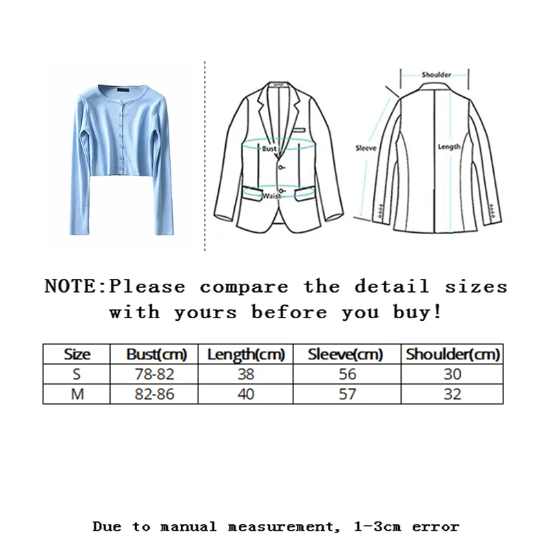 

Vangull Candy Color Ribbed Knitted Cardigan Women Autumn Winter Long Sleeve Basic Cropped Sweater Female Casual Short Jumper Top