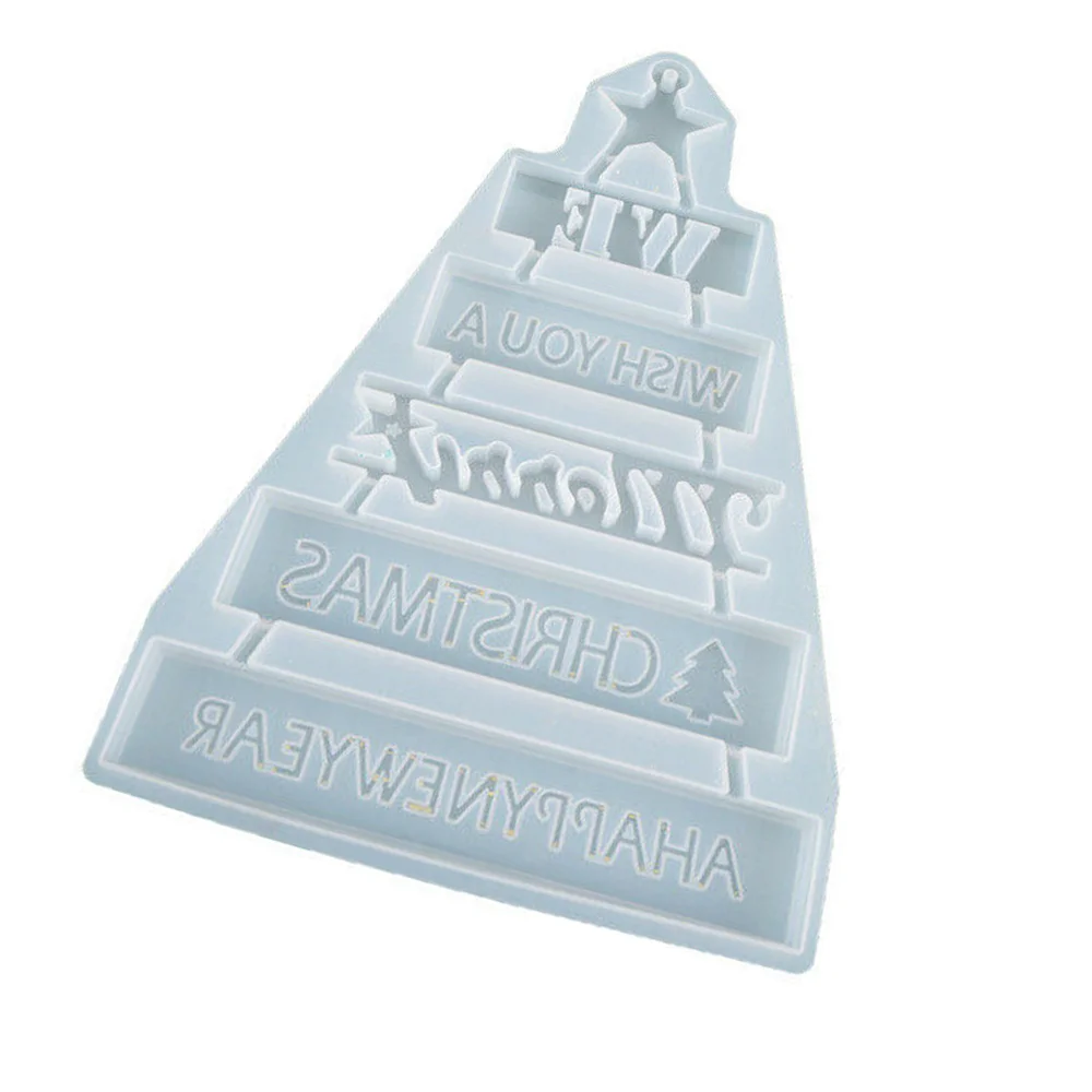 

DIY Crystal Epoxy Mold Christmas Tree Listing Decorative Ornaments Christmas Silicone Mold Pendant Supplies