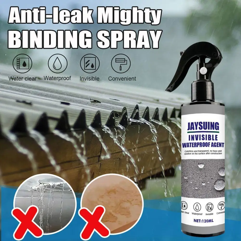 

120ml Sealant Spray Invisible Waterproof Agent Ceramic Leaking Spray Tile Floor Adhesives Sealers,anti Tile Sealant Wall D0h1