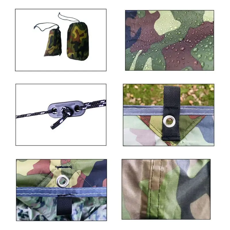 

Hammock Nylon Rain Fly Tent Tarp 10 x 10 FT Large Waterproof Camping Tarp Shelter UV Protection Lightweight Ripstop