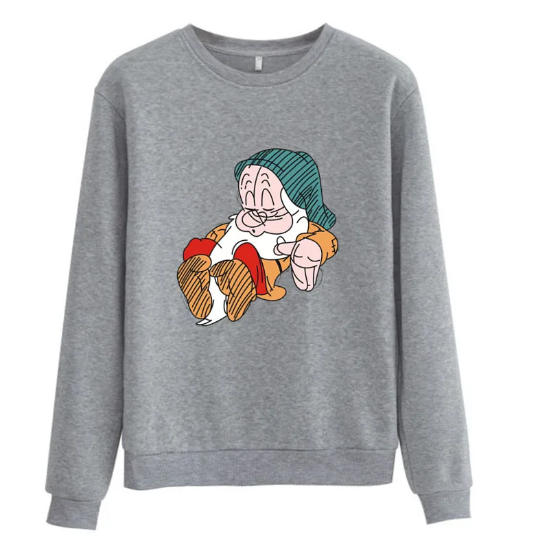 Disney Cartoon Snow White Dwarf Women Sweetshirts Winter and Autumn 2021 Long Sleeve Crewneck Sweatshirt Polerones De Mujer Y2K