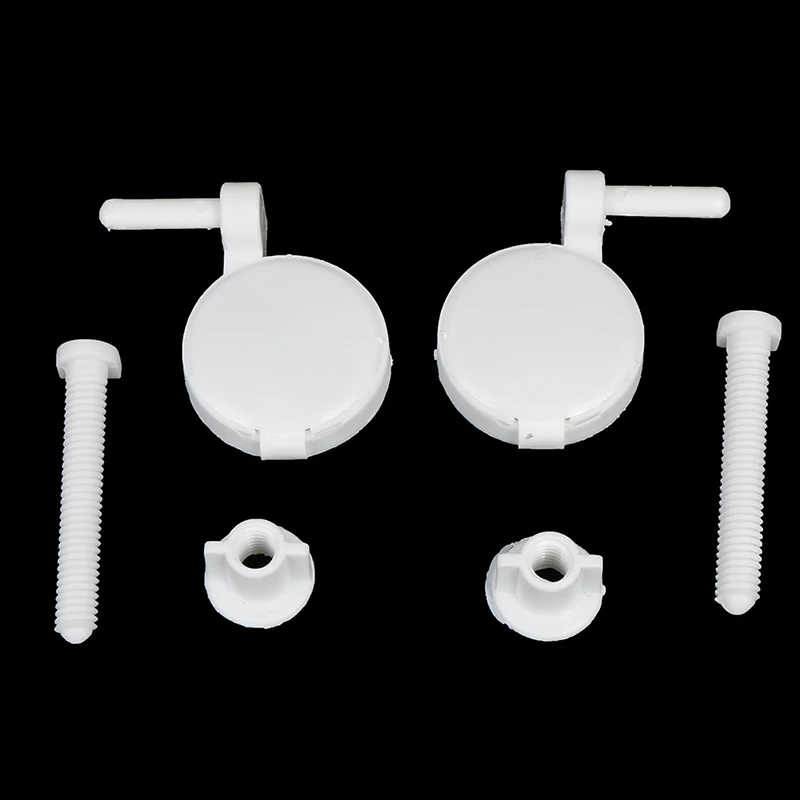 

1set/2Pcs Plastic Toilet Seat Screws Fixings Fit Toilet Seats Hinges Repair Tools
