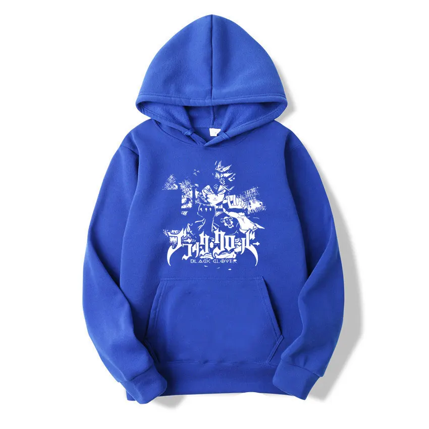 

Spring Autumn Cotton Men's Sets Asta Box Black Clover Cool Street Hip Hop Harajuku Hoodie Pullover Japan Anime Printed Tracksuit