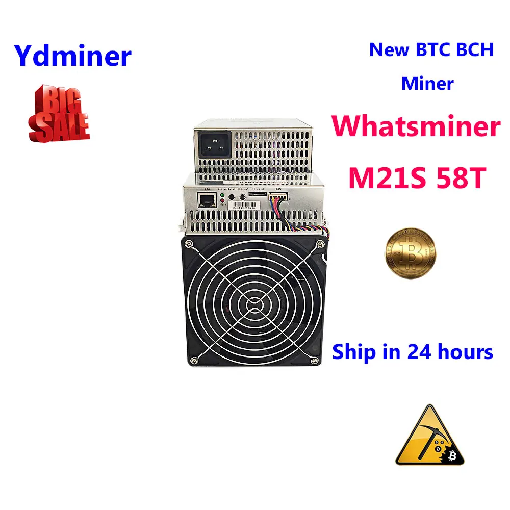 whatsminer m21s 58t ASIC SHA 256 майнер новый биткойн майниг минералы горная машина ферма