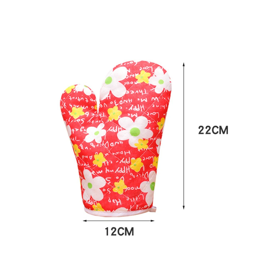 

1Pc Orange Grape Print Kitchen Anti Scald Heat Insulation Microwave Oven Gloves Random Color Anti Scald Oven Mitts