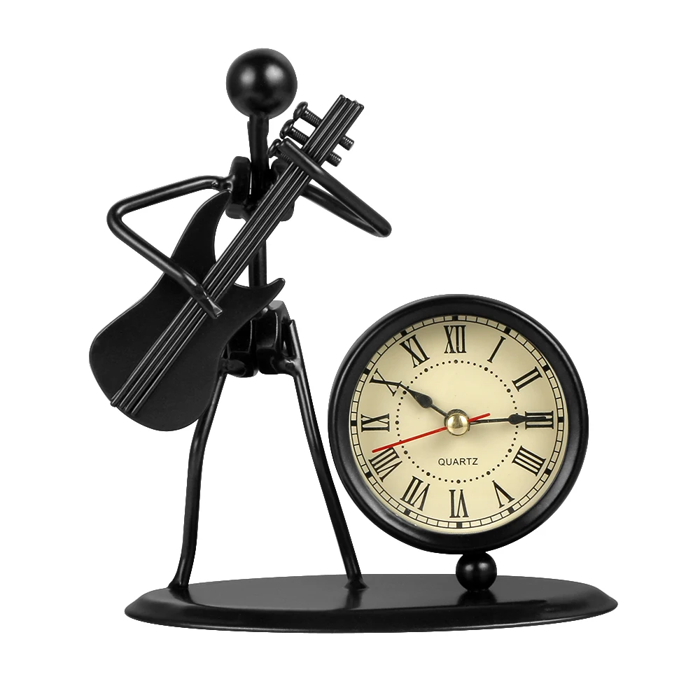 Украшение автомобиля ретро гитара бас Музыка украшения электронные часы мебель