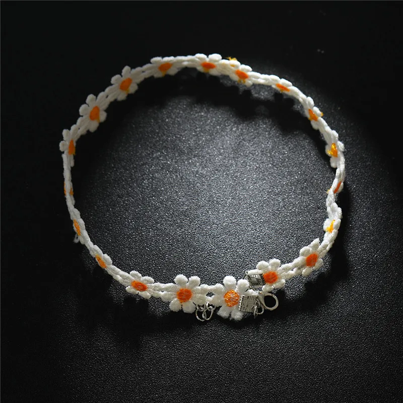 Новое модное ювелирное изделие Микс Дизайн кружевное ожерелье с цветком