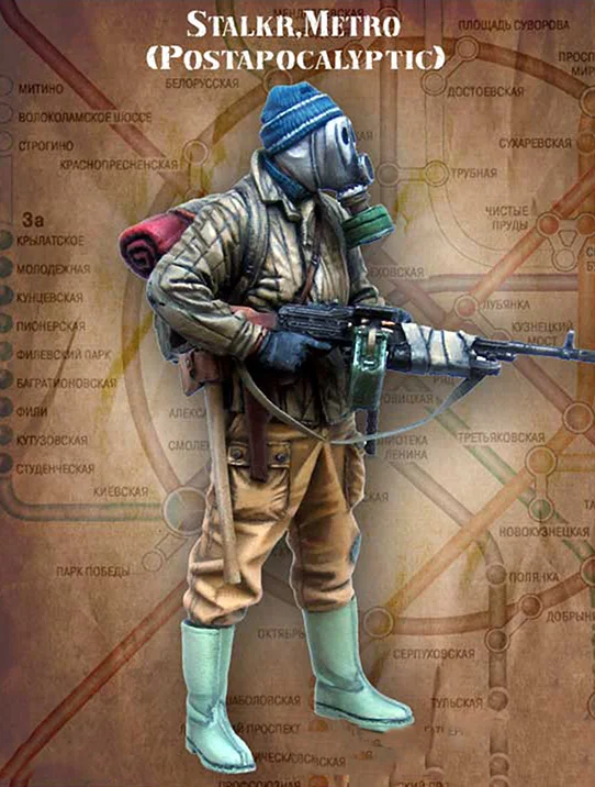 Unassambled 1/35 Современная стойка воин статуэтка в виде набор миниатюрных моделей