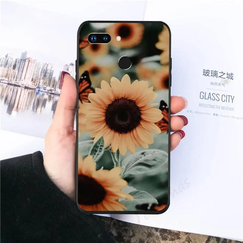 

Sunflower sunset flower pattern Phone Case For Huawei Honor view 7a5.45inch 7c5.7inch 8x 8a 8c 9 9x 10 20 10i 20i lite pro