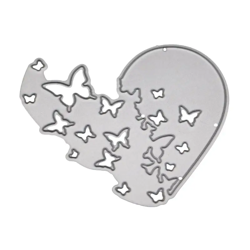 

Heart Butterfly Metal Cutting Dies Stencil DIY Scrapbooking Album Stamp Paper Card Embossing Craft Decor 4X7B
