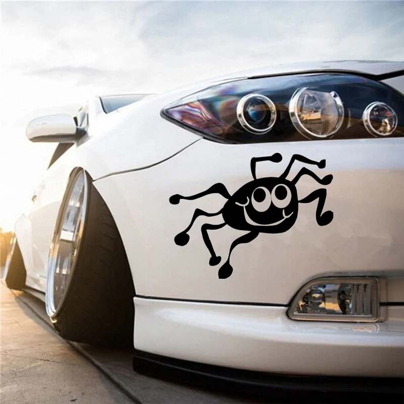 CK3282# Spider funny car sticker vinyl decal waterproof auto stickers silver/ black for bumper rear window | Автомобили и