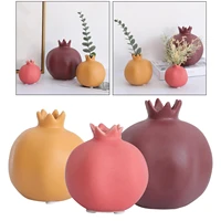 3x ceramic pomegranate shape vase home decor living room bedroom home decor
