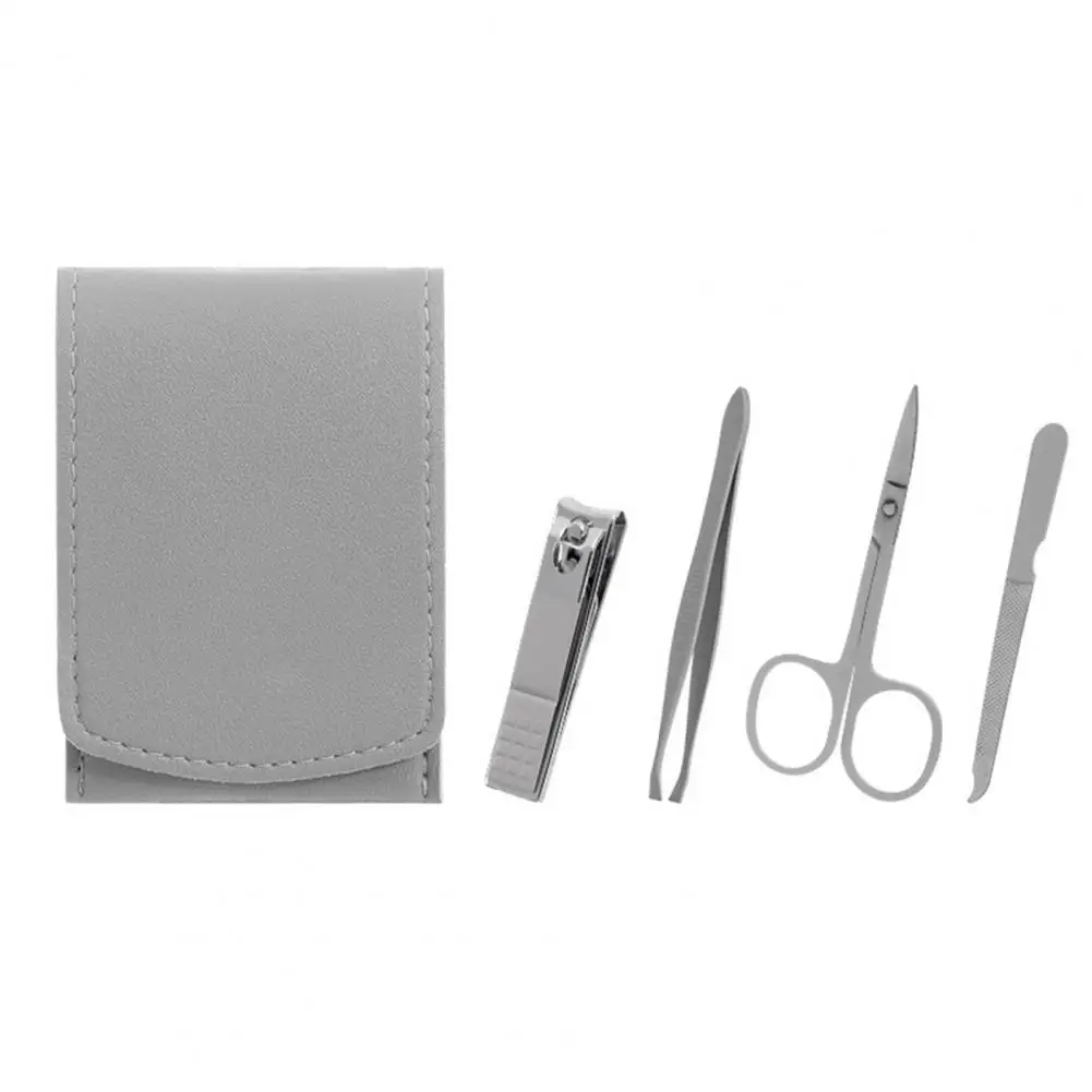 

Набор инструментов для маникюра, 4 шт./компл., ножницы, машинка для стрижки ногтей, пилка для ногтей, зажим для бровей, набор из 4 предметов с ко...